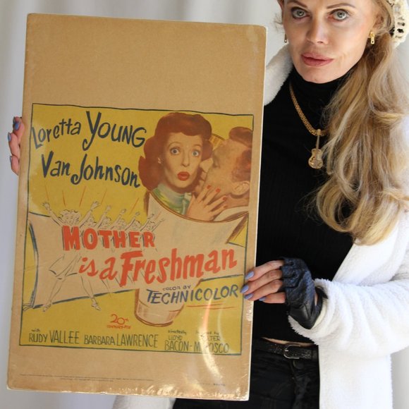 1949 Mother is A Freshman Original Window Card